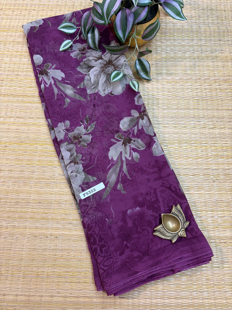 Georgette Sarees #F5322