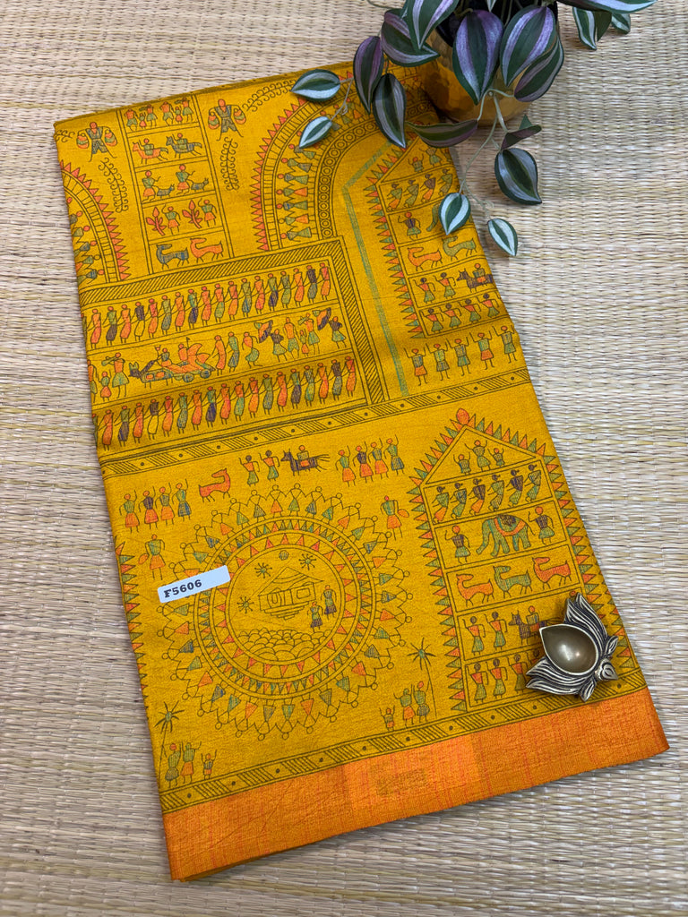 Kashmiri Printed Silk #F5606