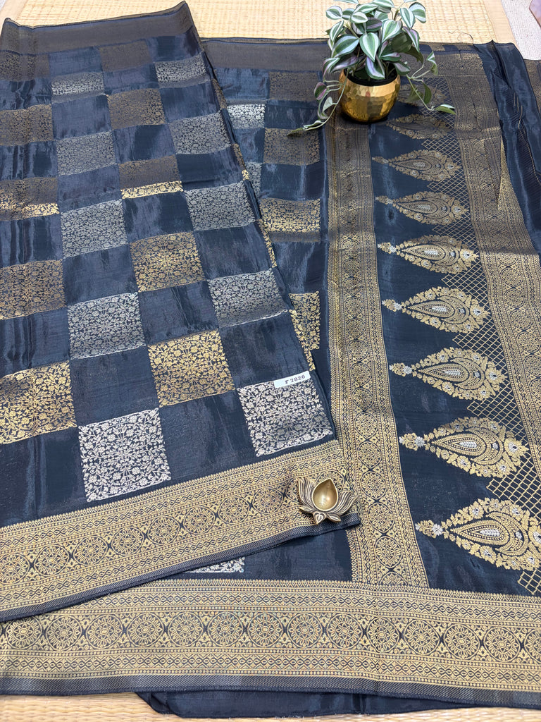 Semi Crepe Sarees #F7826