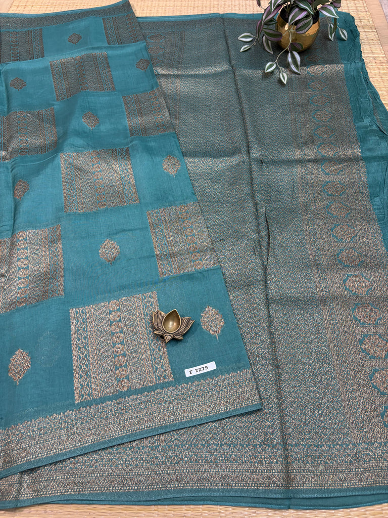 Semi Jute Silk Sarees #F7279