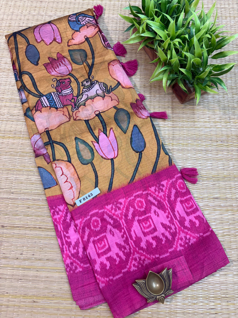 Pure Printed Silk Saree #F8143