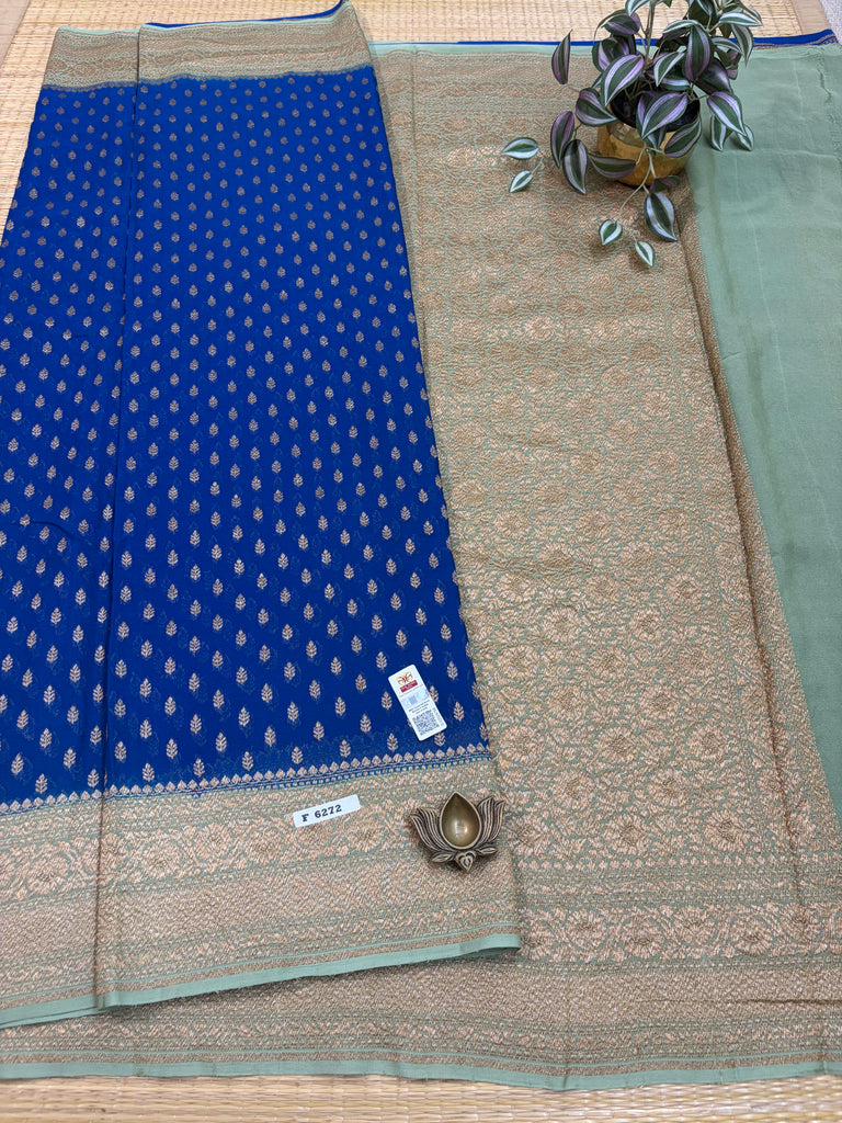 Pure Banaras Georgette Sarees #F6272
