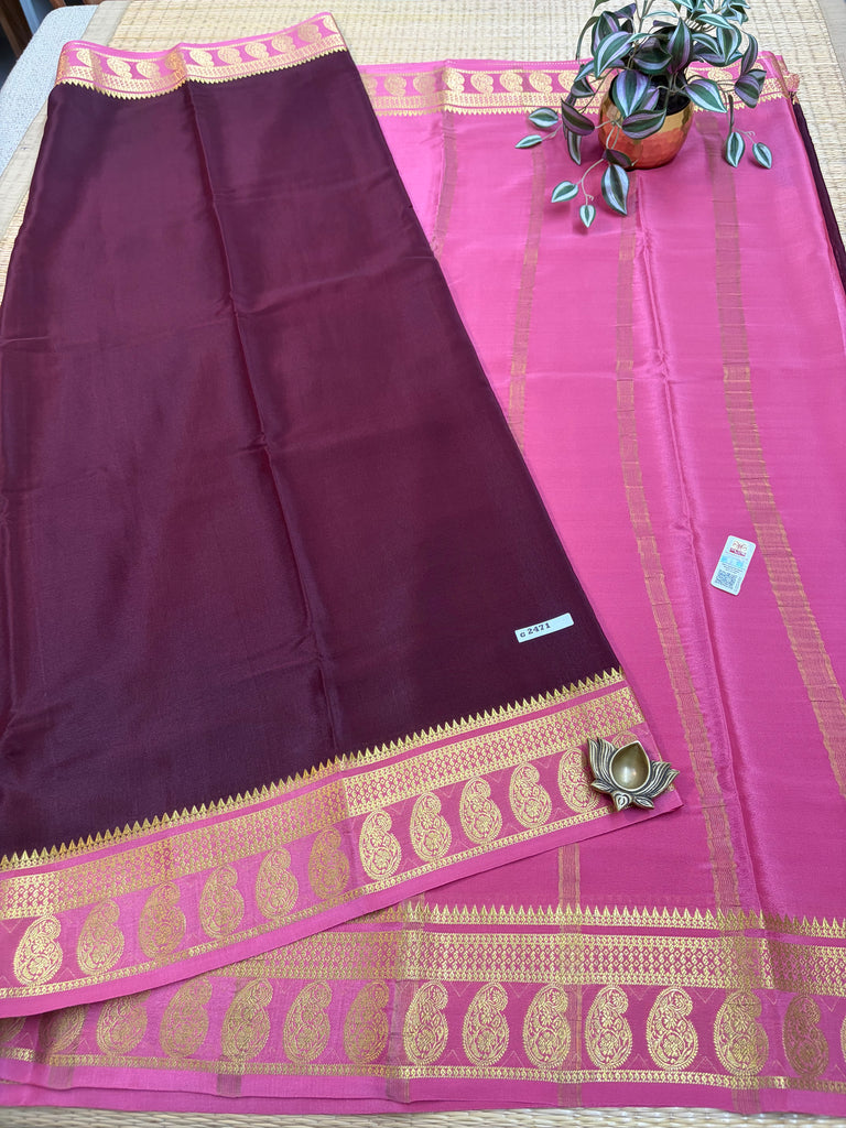 Pure Crepe Silk Saree #G2471