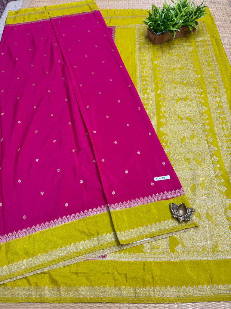 Semi Banarasi Crepe Sarees #F9478