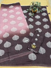 Linen Saree #F7595