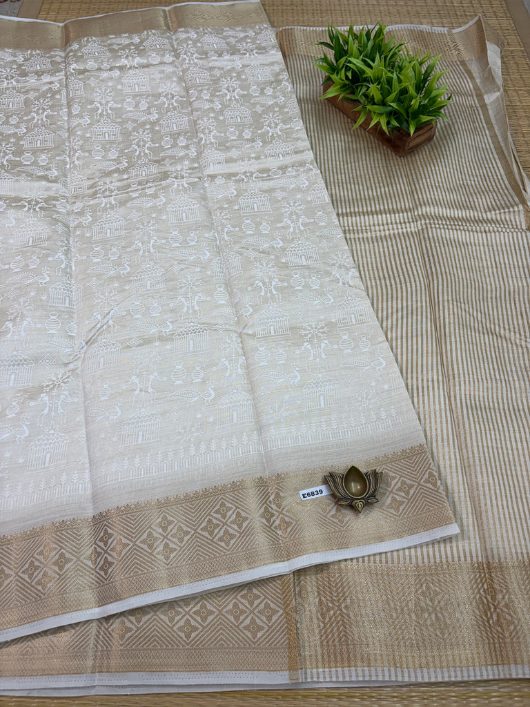 Printed Tussar #E6839