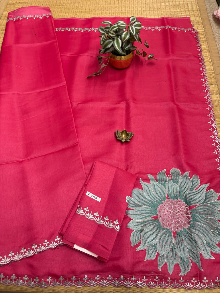 Butter crepe sarees #F7726