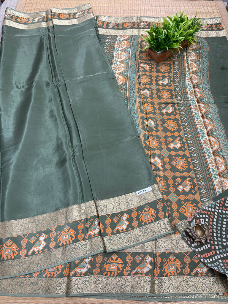 Semi Crepe Sarees #G133