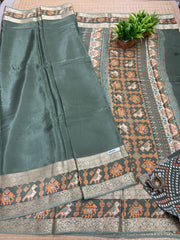 Semi Crepe Sarees #G133