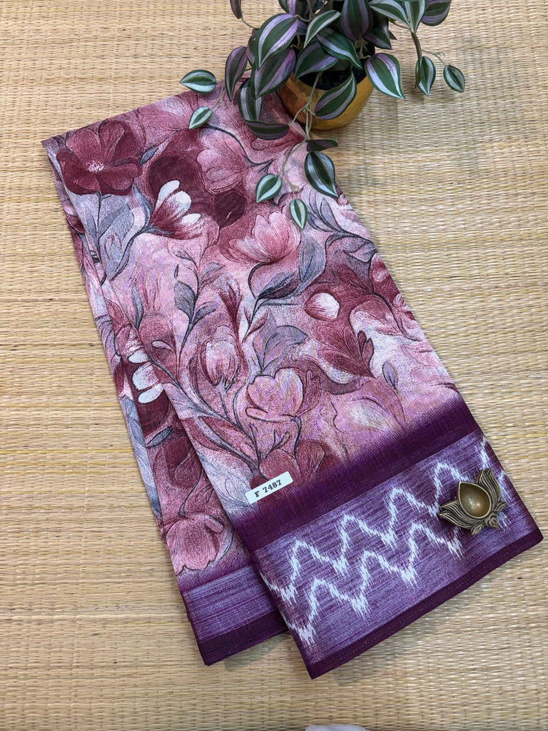 Semi Jute Silk Sarees #F7487