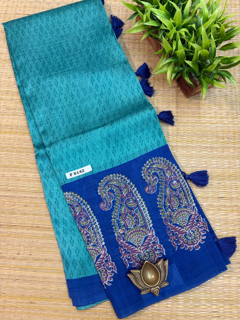 Pure Printed Silk Saree #F8142