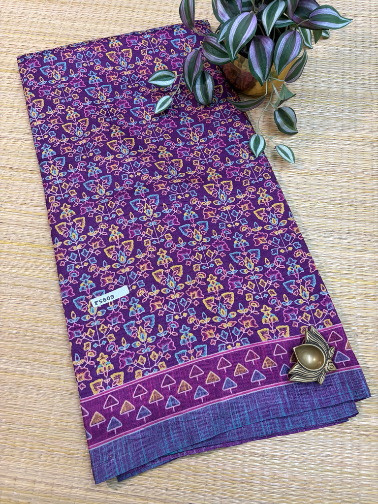 Kashmiri Printed Silk #F5609