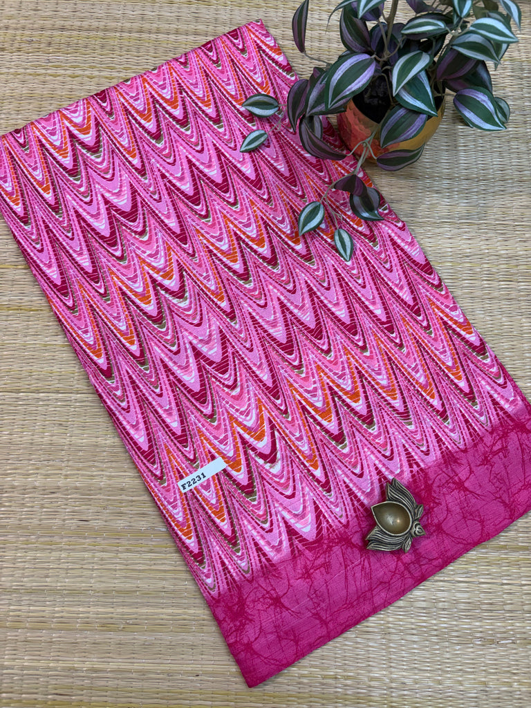 Kashmiri Printed Silk #F2231