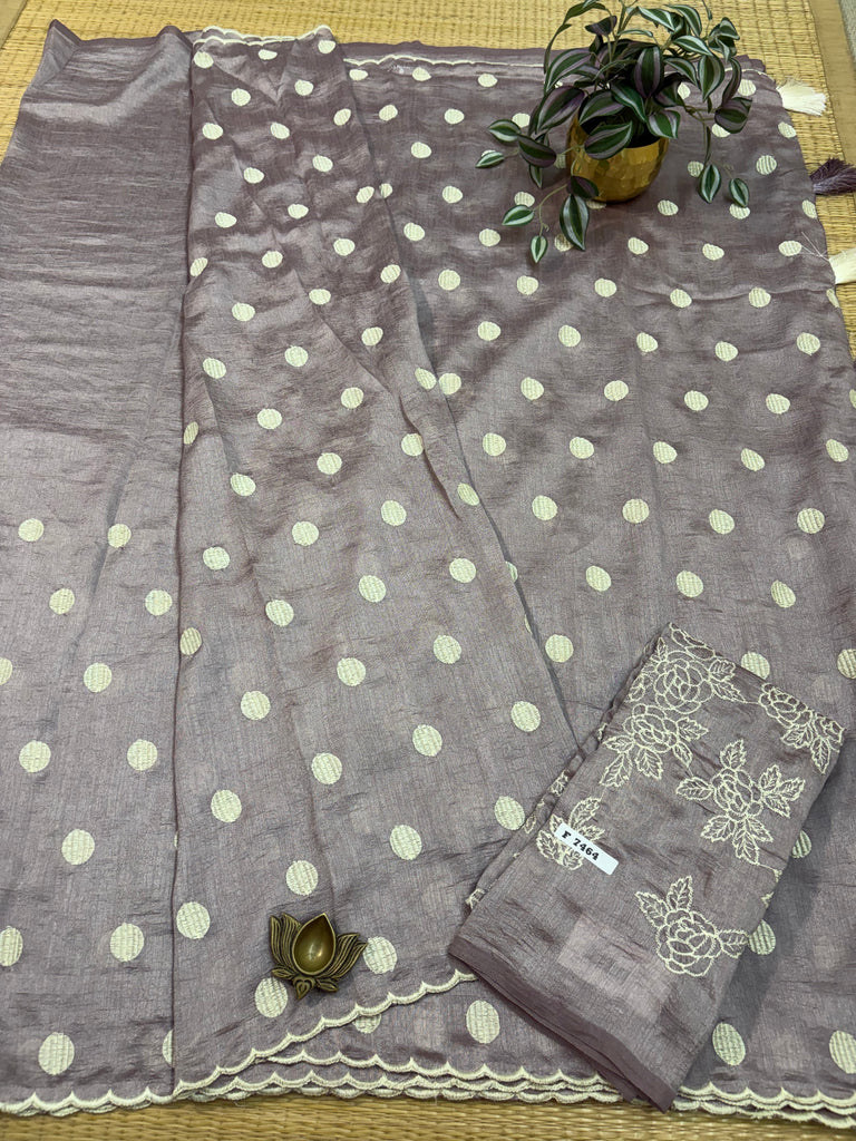 Raw Silk Saree #F7464