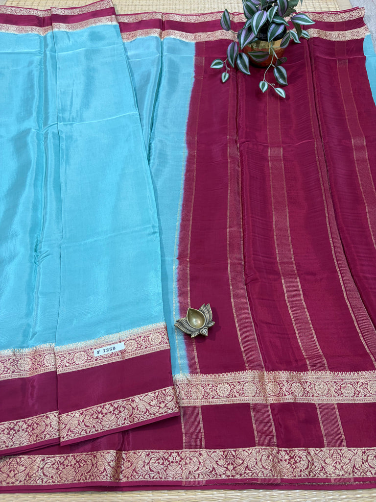 Semi Crepe Sarees #F7258