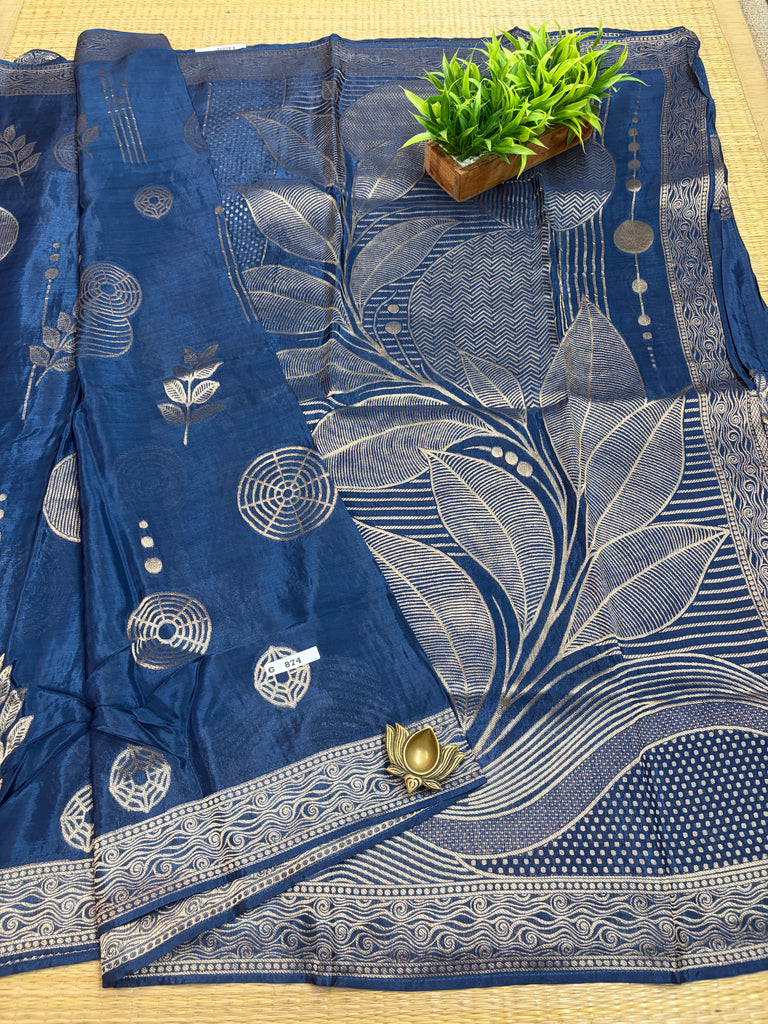 Semi Crepe Sarees #G874
