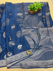 Semi Crepe Sarees #G874