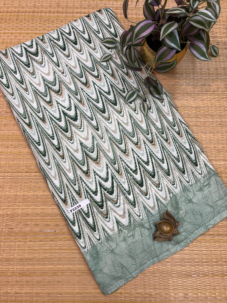 Kashmiri Printed Silk #F2239