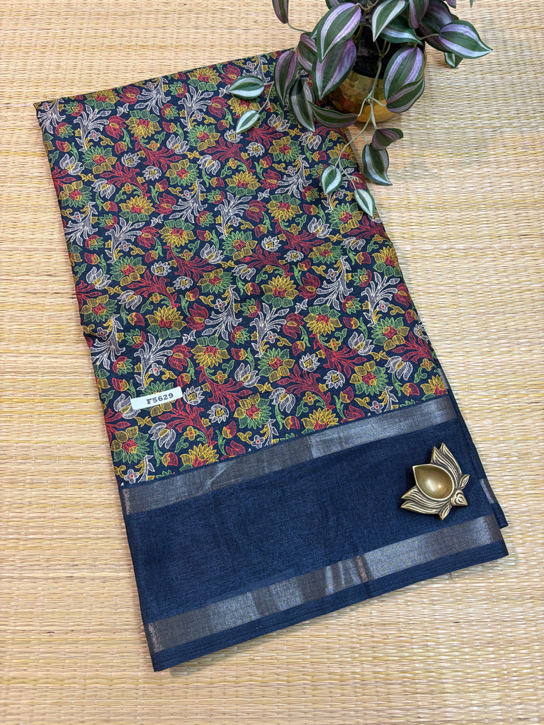 Kashmiri Printed Silk #F5629