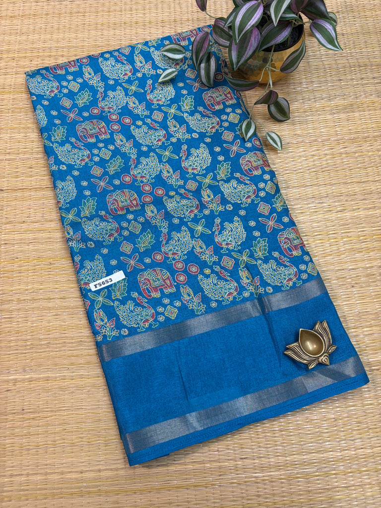Kashmiri Printed Silk #F5653