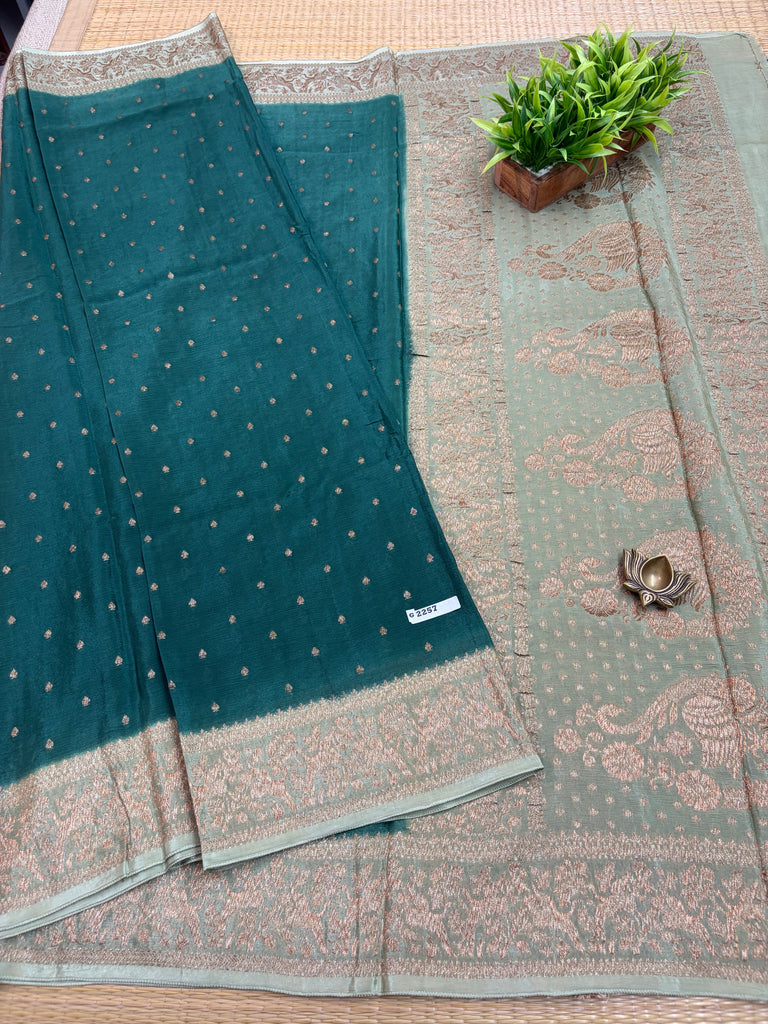 Semi Banarasi Crepe Sarees #G2257