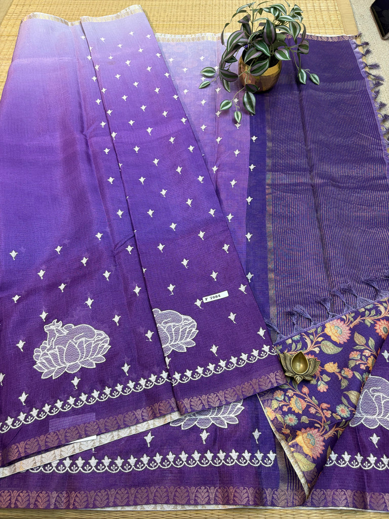 Kota Cotton Silk Saree #F7084