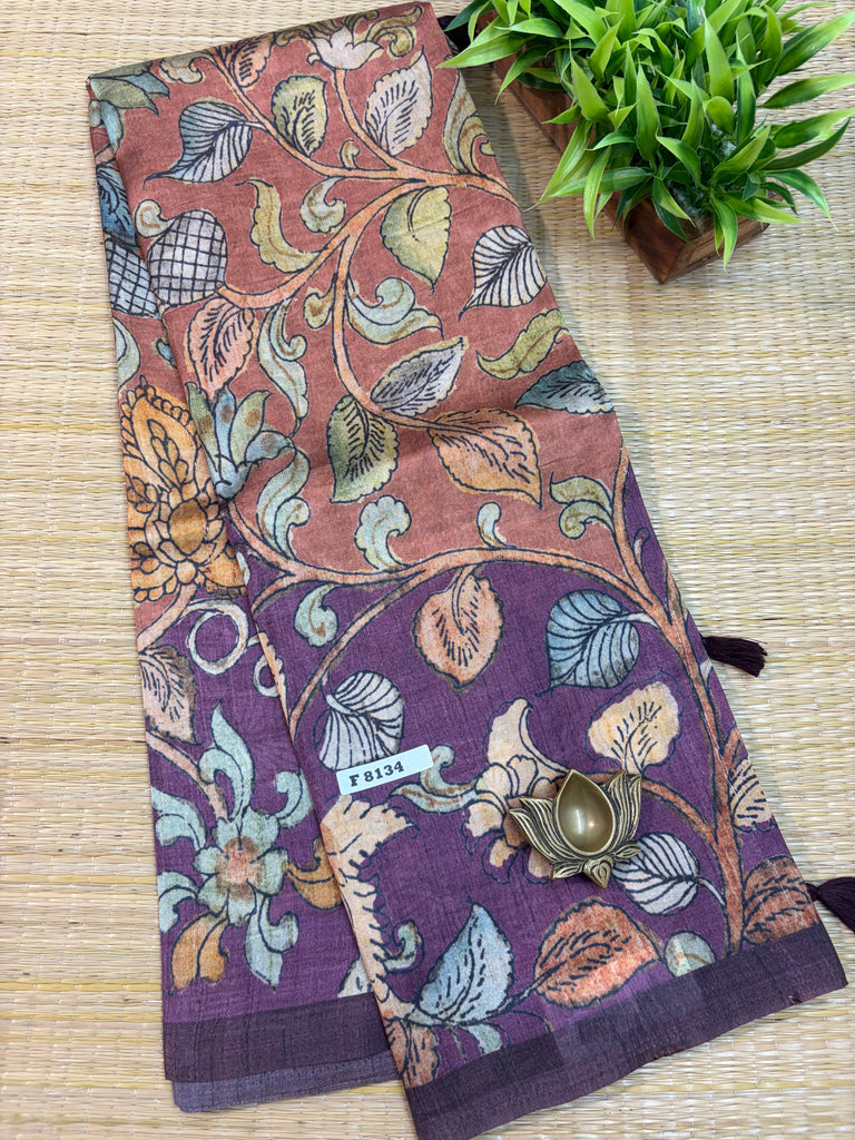 Pure Printed Silk Saree #F8134