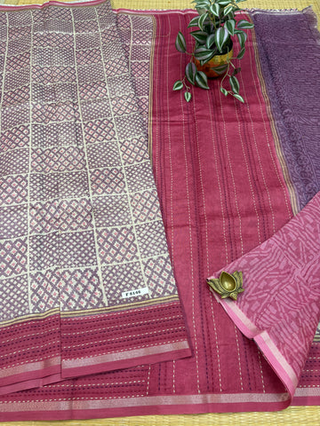 Pure Chanderi Silk Cotton #F8146