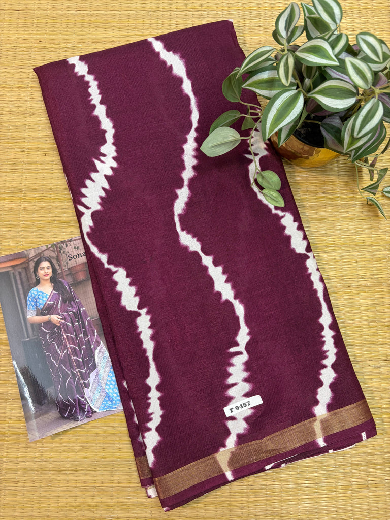 Mul Mul Silk Saree #F9457