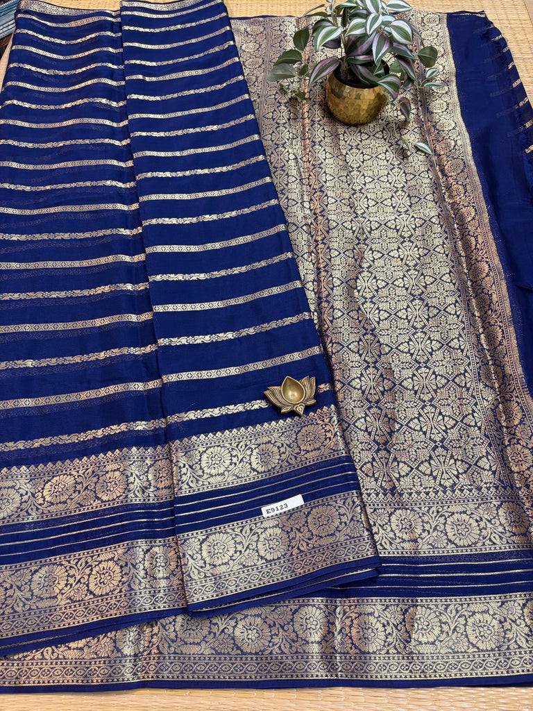 Semi Crepe Sarees #E9123