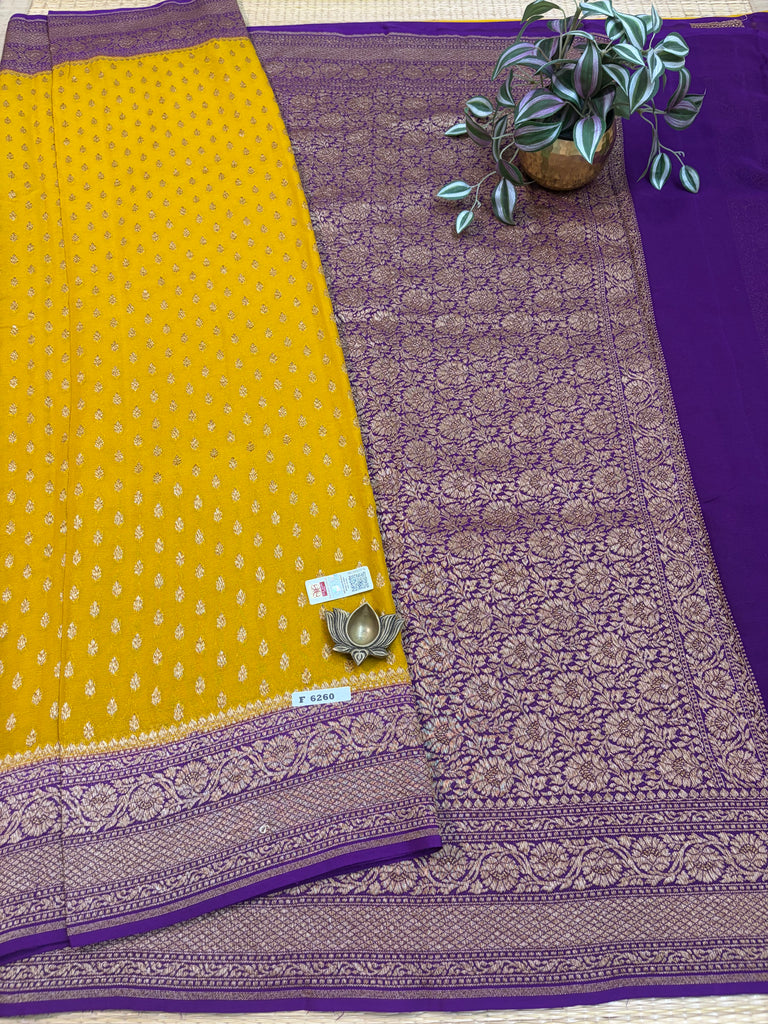 Pure Banaras Georgette Sarees #F6260