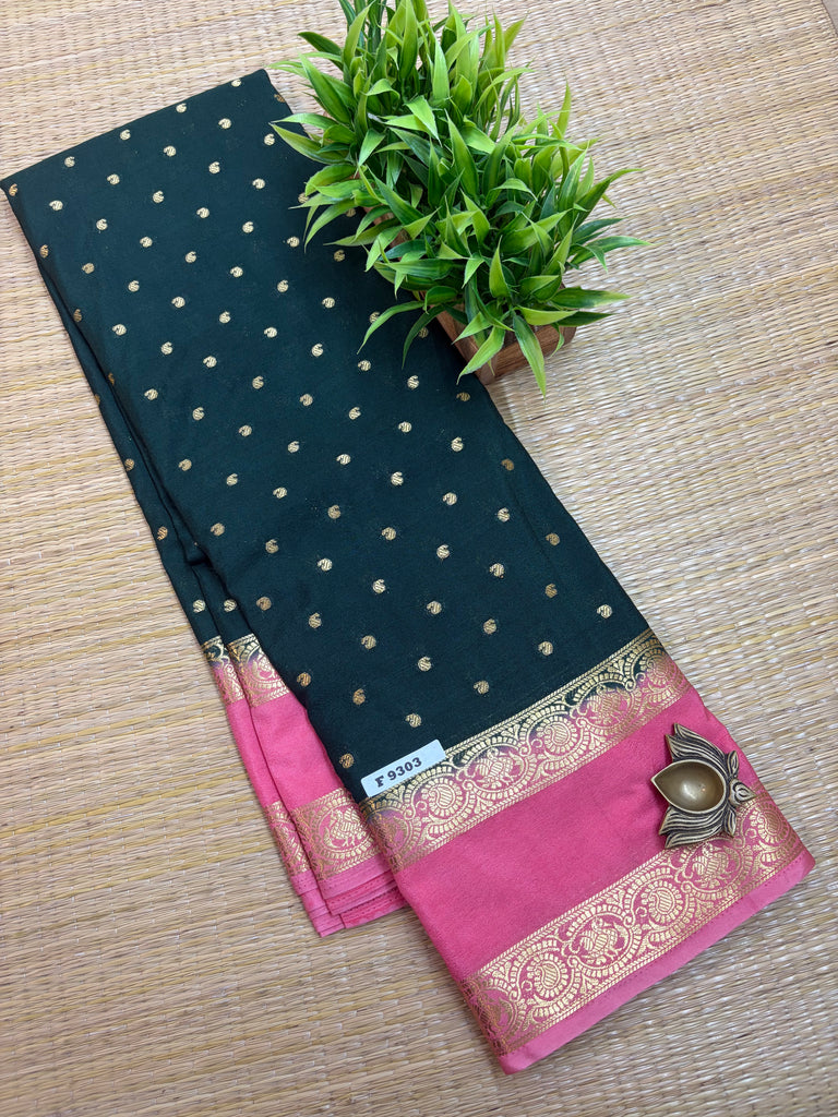 Semi Crepe Sarees # G9303