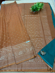 Semi Banarasi Crepe Sarees #G2150