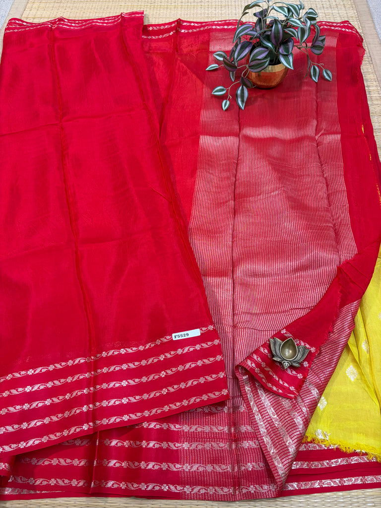 Semi Crepe Sarees #F5529