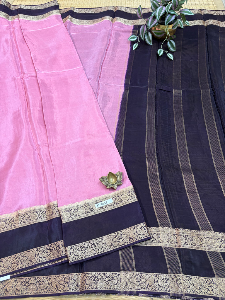 Semi Crepe Sarees #F7257