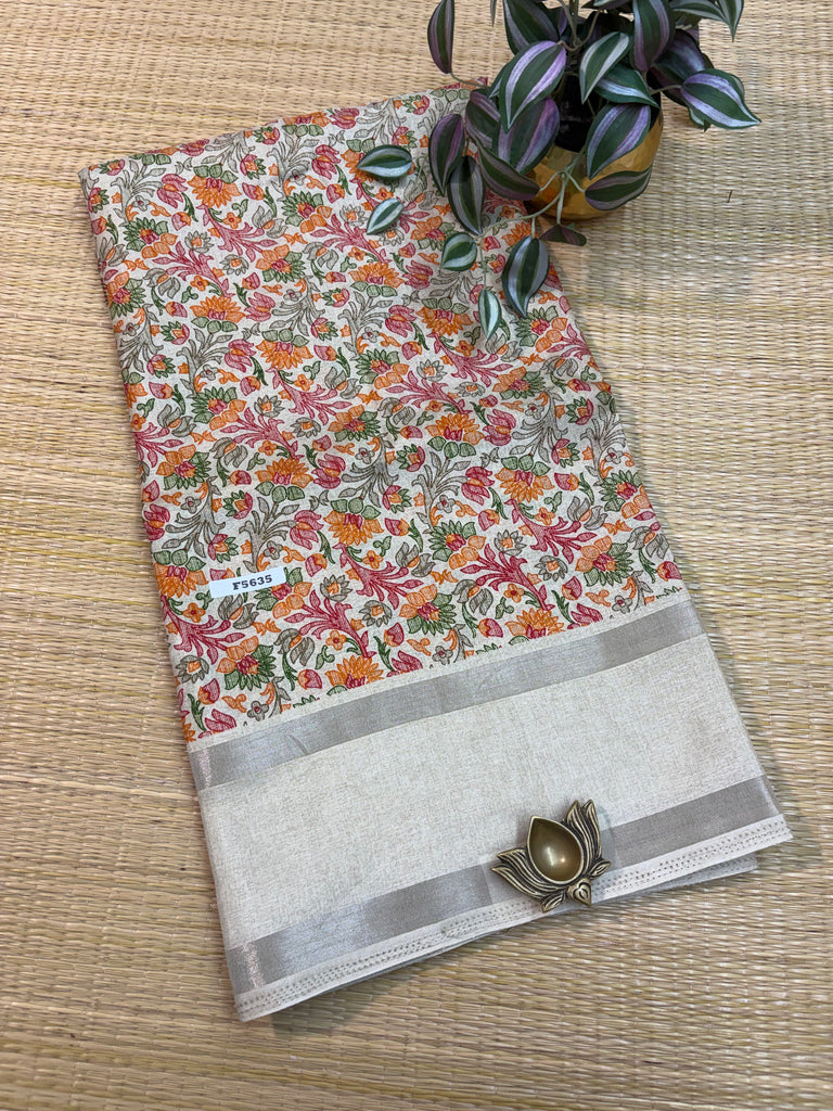 Kashmiri Printed Silk #F5635