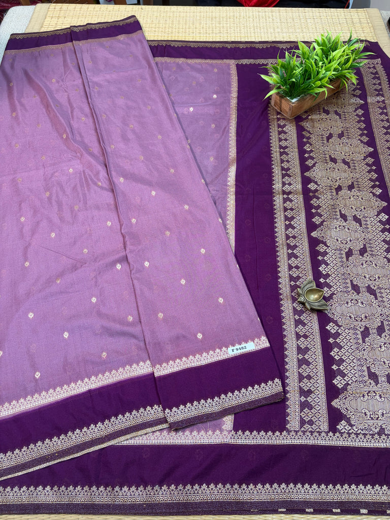 Semi Banarasi Crepe Sarees #F9482