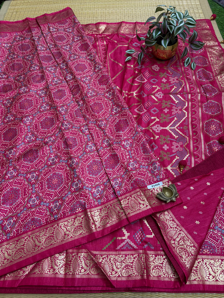 Patola Printed Silk #F2456