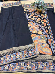 Semi Crepe Sarees #F4591