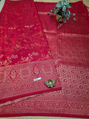 Semi Banarasi Satin Crepe #E7543