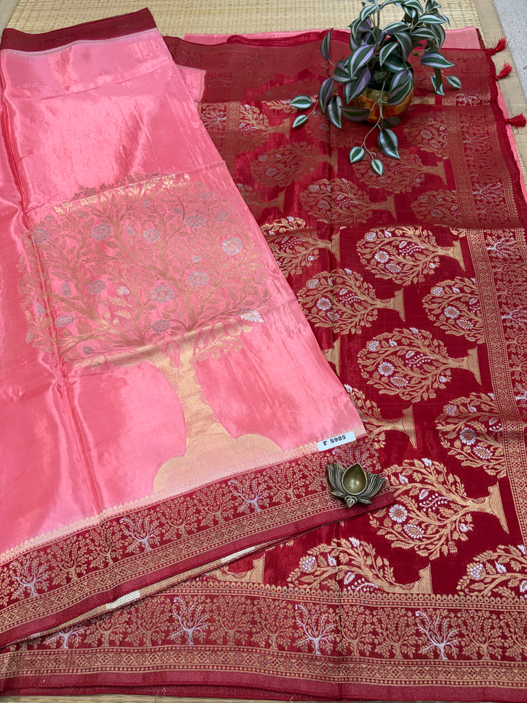 Satin Crepe Saree #F5985