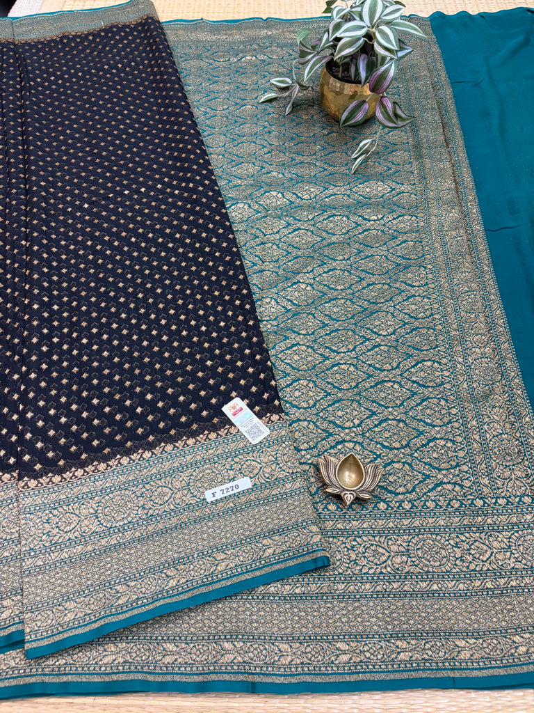 Pure Banaras Georgette Sarees #F7270