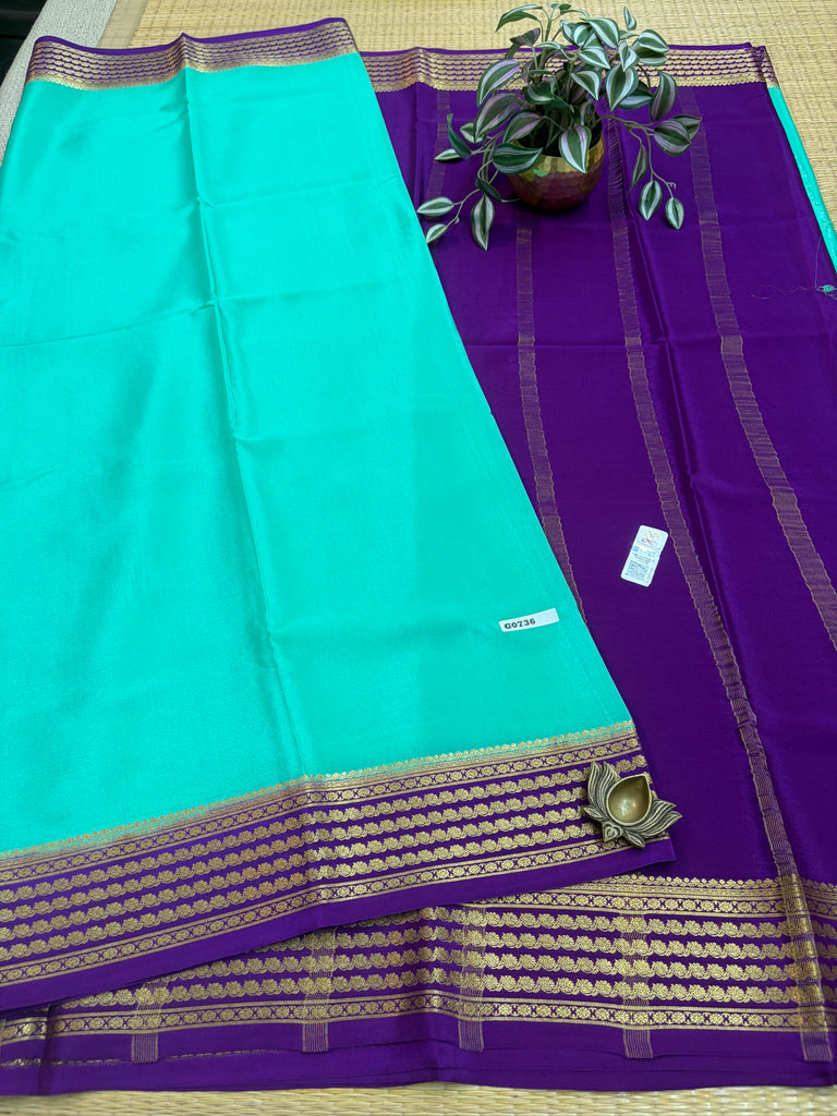 Pure Crepe Silk Saree #G736