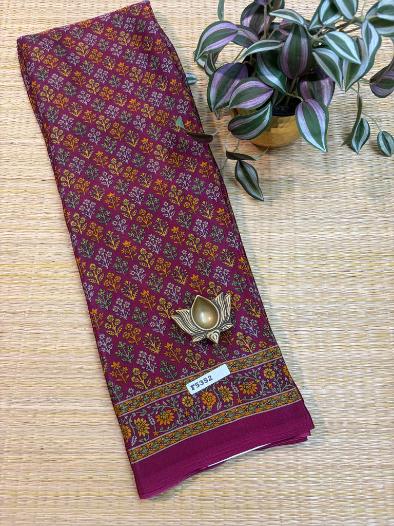 Printed Crepe Silk #F5352