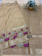Semi Crepe Sarees #F6190