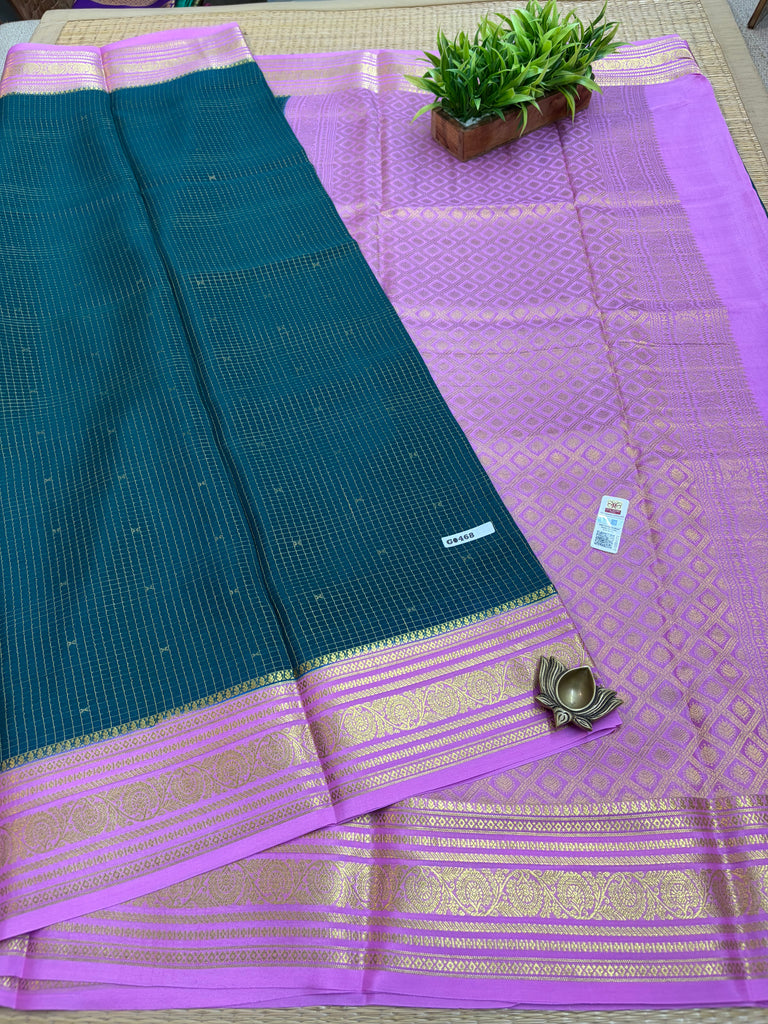 Pure Crepe Silk Saree #G468