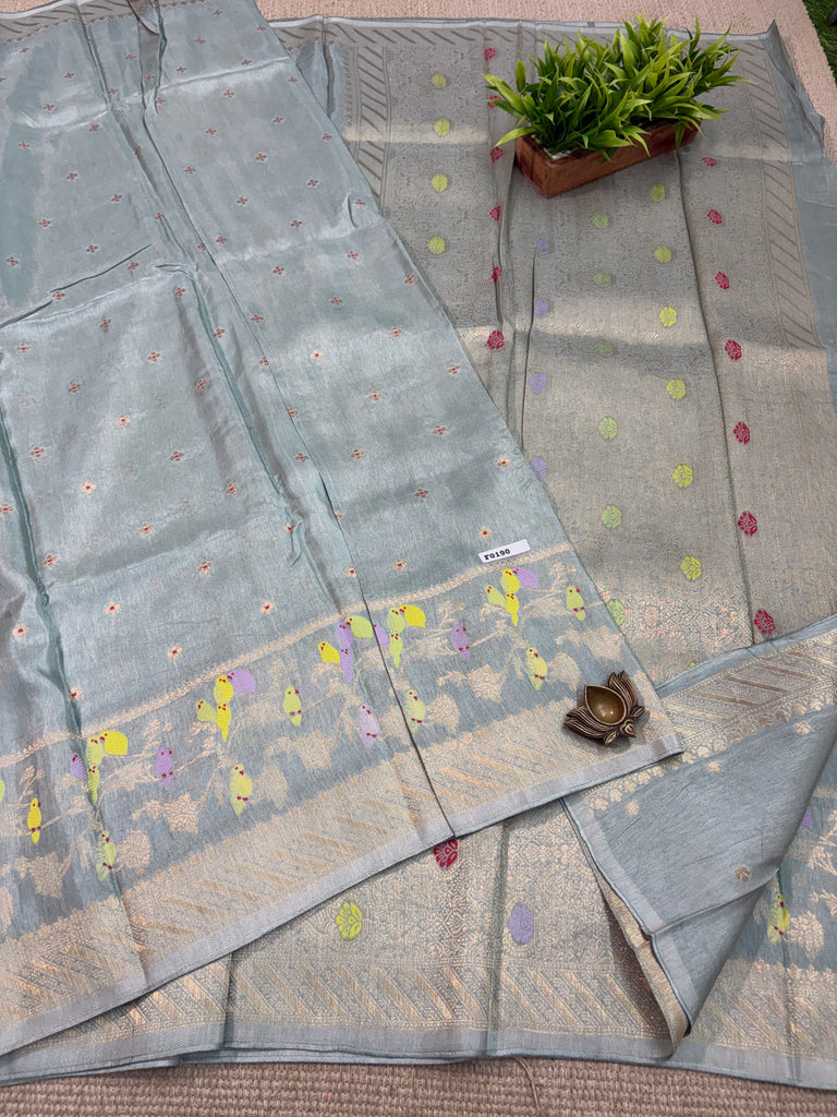 Varanasi Silk Blend Sarees #F0190