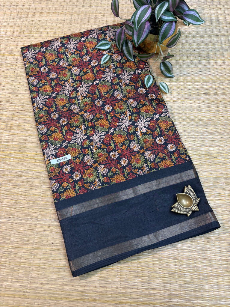 Kashmiri Printed Silk #F5637