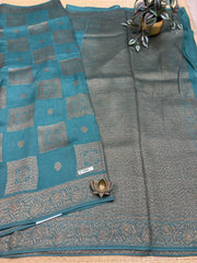 Semi Jute Silk Sarees #F7089