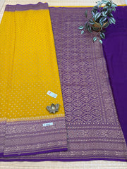 Pure Banaras Georgette Sarees #F6262